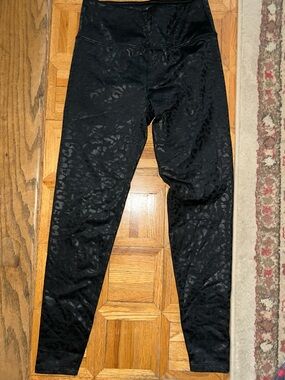 Kyodan Black Leopard Print Skinny Leggings